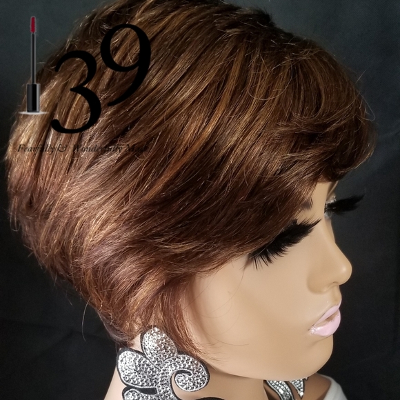 100%human hair pixie wig - Picture 4 of 4